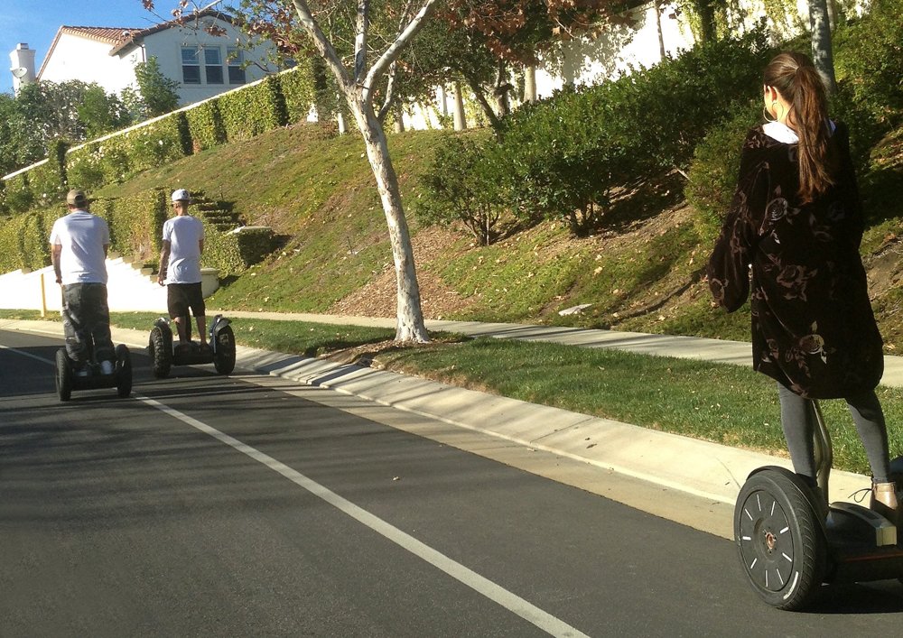 Justin Bieber and Selena Gomez Ride Segways Together