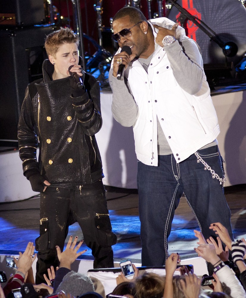 Justin Bieber and Busta Rhymes Perform for The Pre-Taping of The Rockefeller Center Christmas