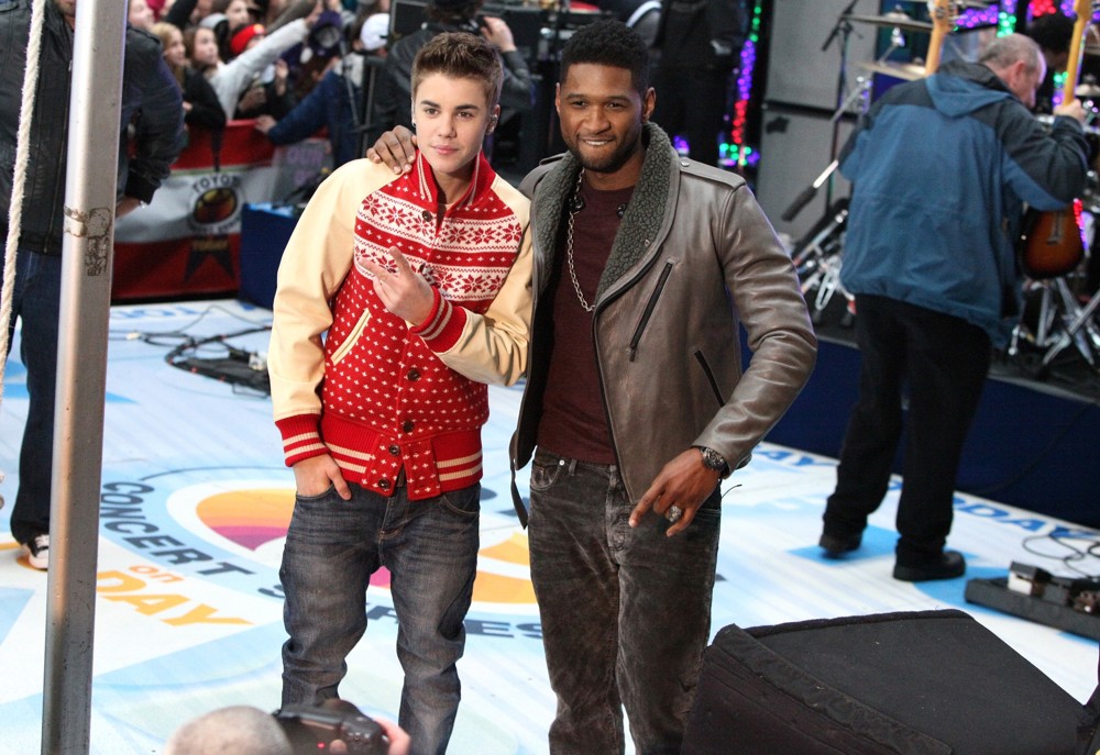 Justin Bieber;Usher;<br>Justin Bieber and Usher Perform on Today as Part of The Toyota Concert Series