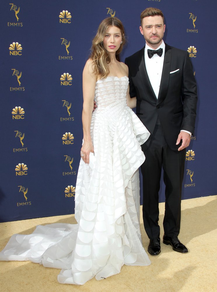Jessica Biel, Justin Timberlake<br>70th Emmy Awards - Arrivals