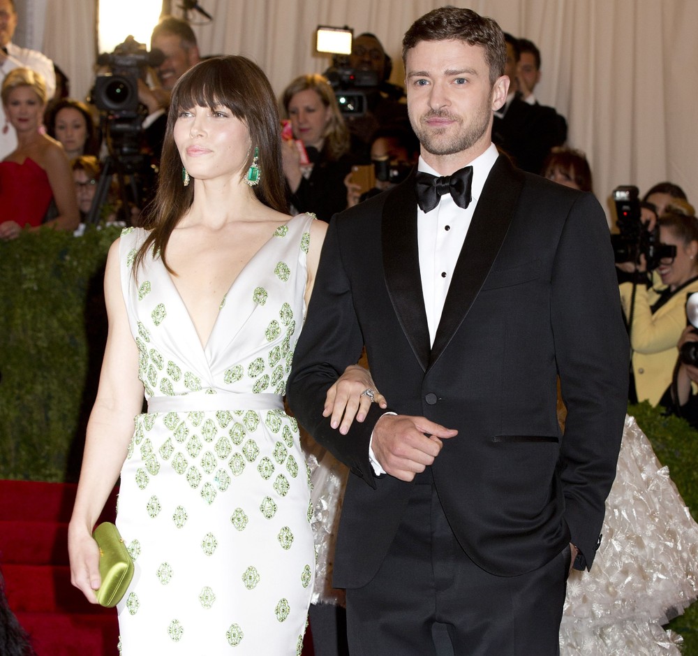 Jessica Biel;Justin Timberlake;<br>Schiaparelli and Prada Impossible Conversations Costume Institute Gala