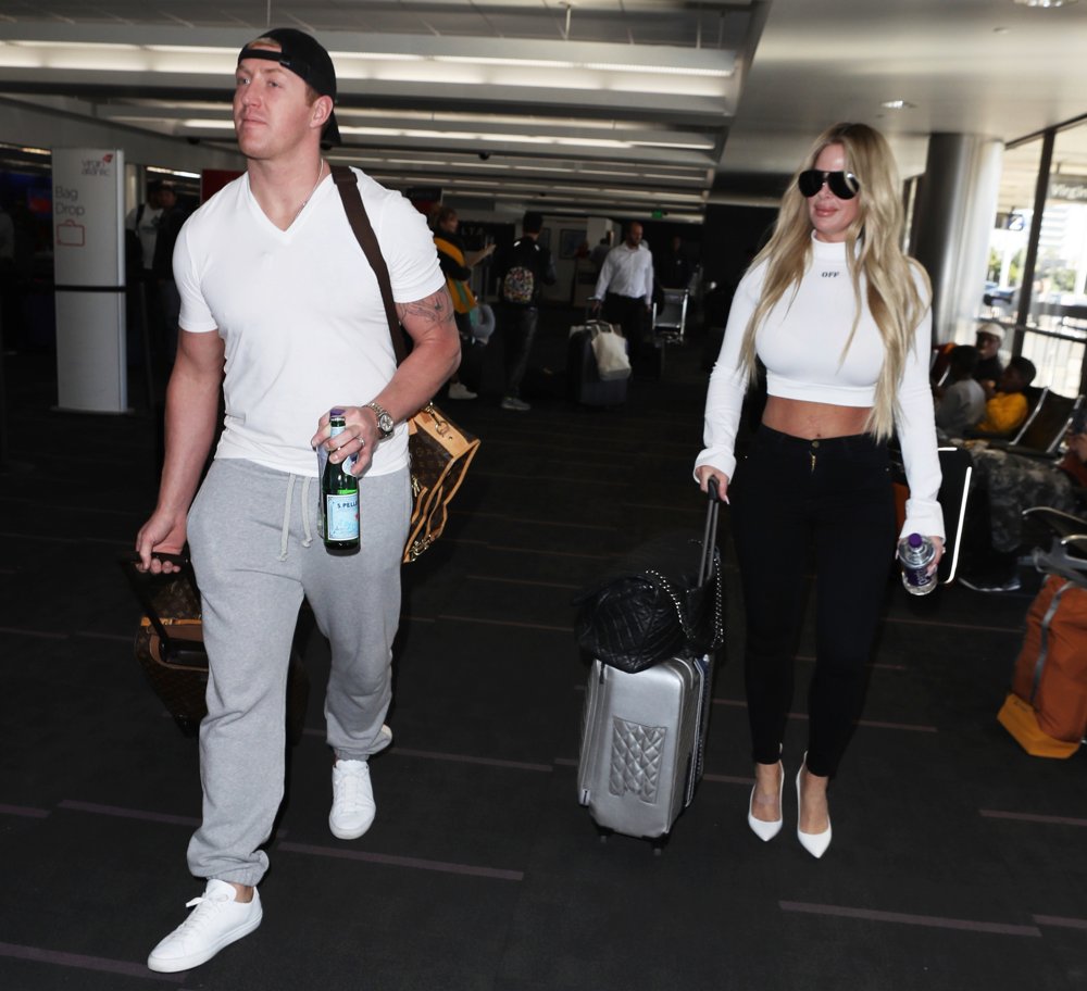 Kim Zolciak Arrives at LAX with Kroy Biermann