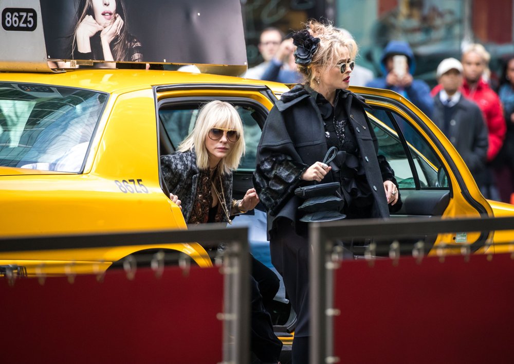 Cate Blanchett;Helena Bonham Carter;<br>Ocean's Eight Filming in Midtown New York