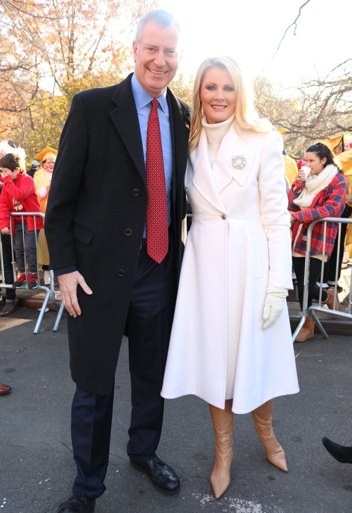Bill de Blasio;Sandra Lee;<br>The 89th Annual Macy's Thanksgiving Day Parade
