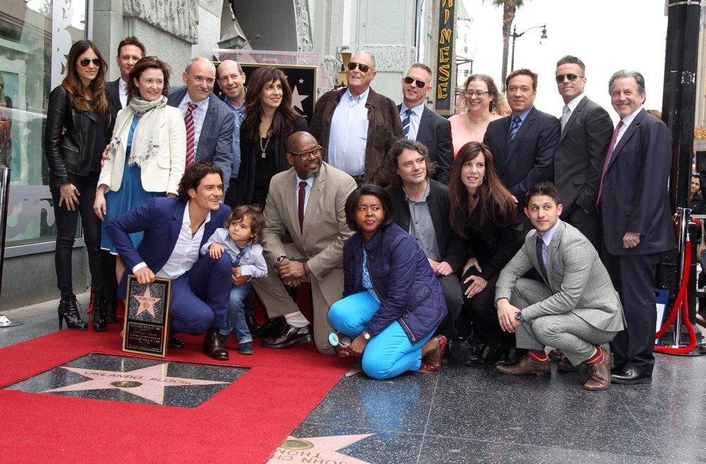 Orlando Bloom;Flynn Bloom;Forest Whitaker;David Leveaux;<br>Orlando Bloom Honored with A Star on The Hollywood Walk of Fame