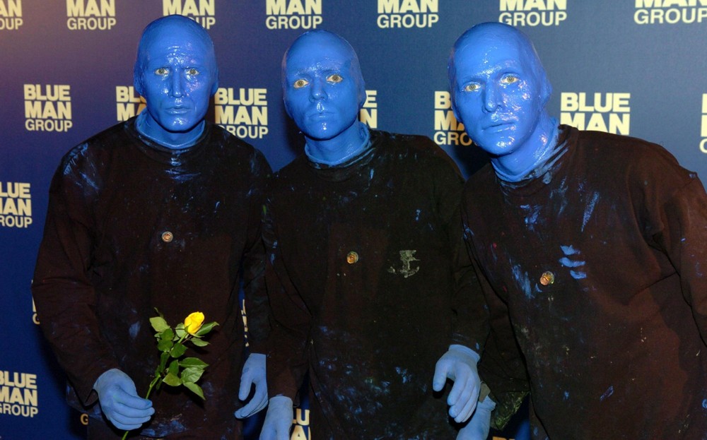 Blue Man Group;<br>Photocall for The Blue Man Group