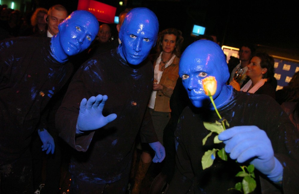 Blue Man Group;<br>Photocall for The Blue Man Group