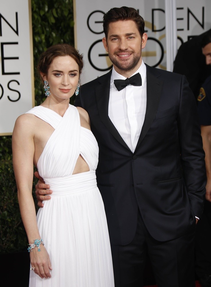 Emily Blunt;John Krasinski;<br>72nd Annual Golden Globe Awards - Arrivals