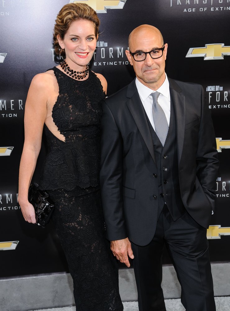 Felicity Blunt;Stanley Tucci;<br>New York City Premiere of Transformers: Age of Extinction