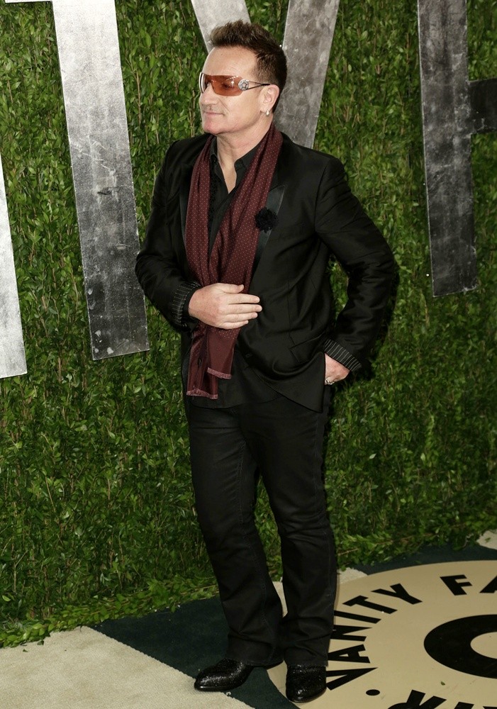 Bono;<br>2013 Vanity Fair Oscar Party - Arrivals