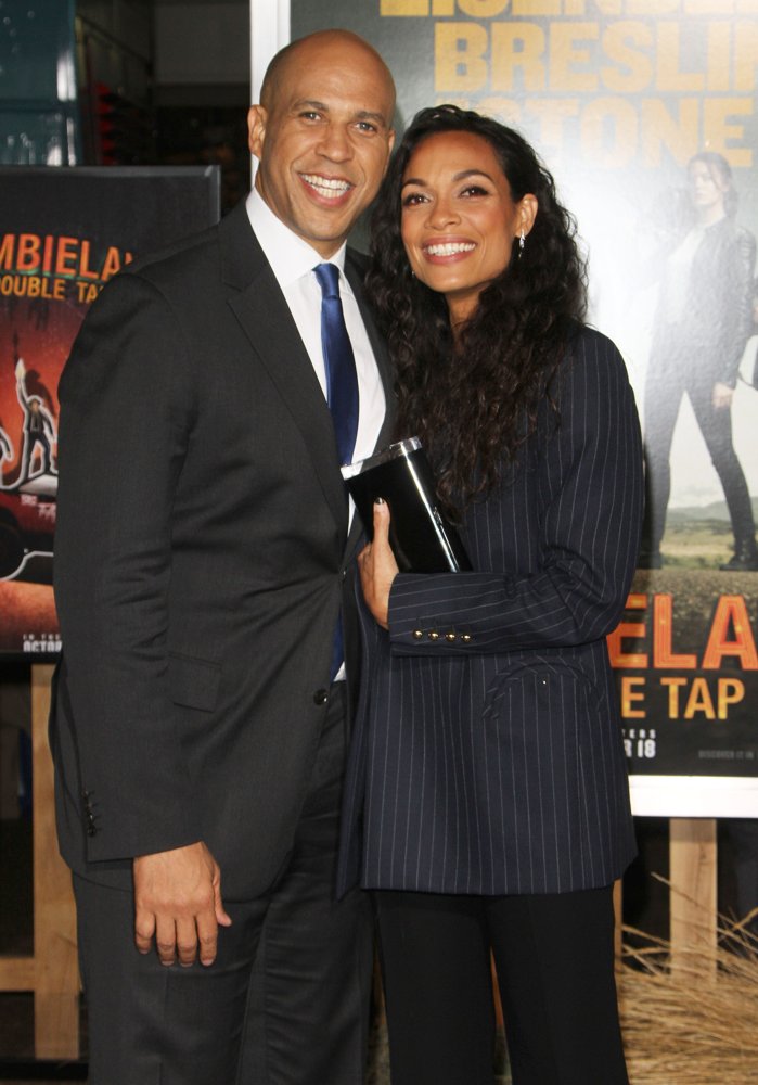 Cory Booker;Rosario Dawson;<br>Premiere of Zombieland: Double Tap