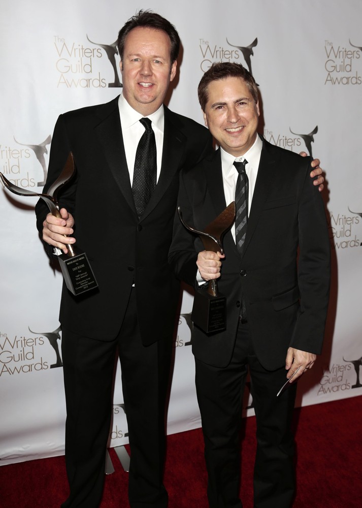Dave Boone;Paul Greenberg;<br>2013 Writers Guild Awards - Press Room