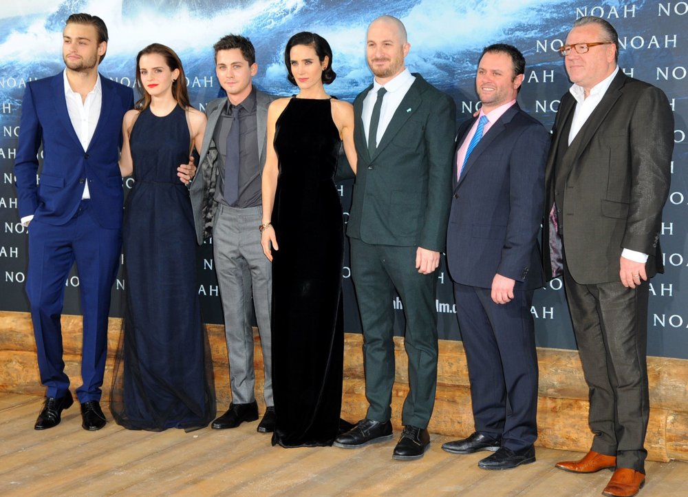 Douglas Booth;Emma Watson;Logan Lerman;Jennifer Connelly;Darren Aronofsky;Scott Franklin;Ray Winstone;<br>German Premiere of Noah