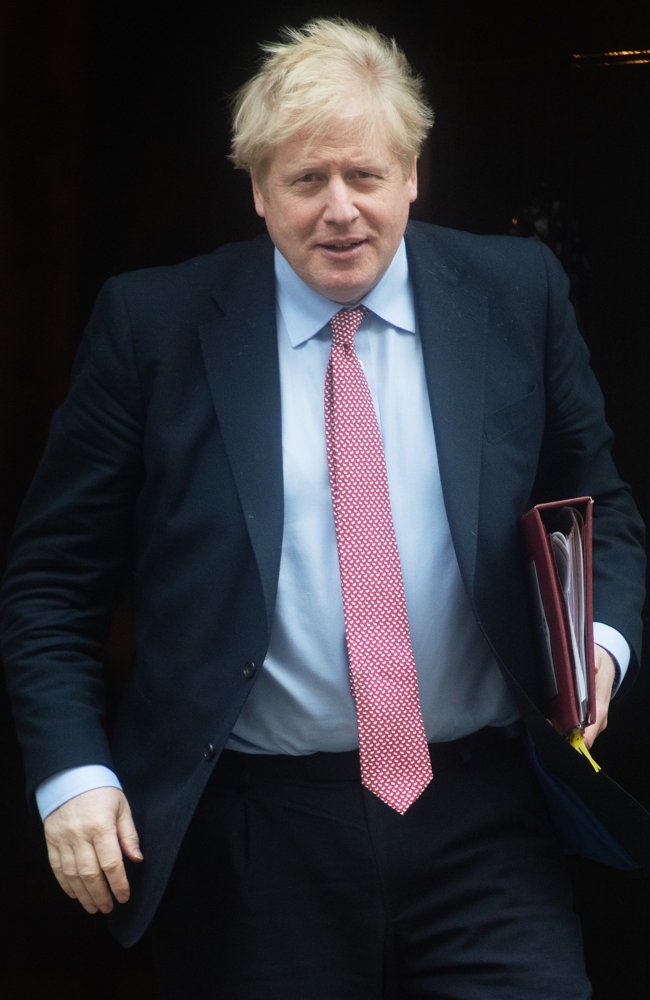 British Prime Minister Boris Johnson Departs for PMQs