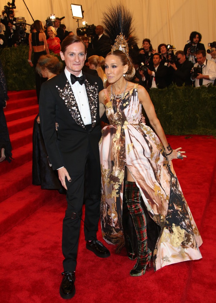 Hamish Bowles;Sarah Jessica Parker;<br>PUNK: Chaos to Couture Costume Institute Gala