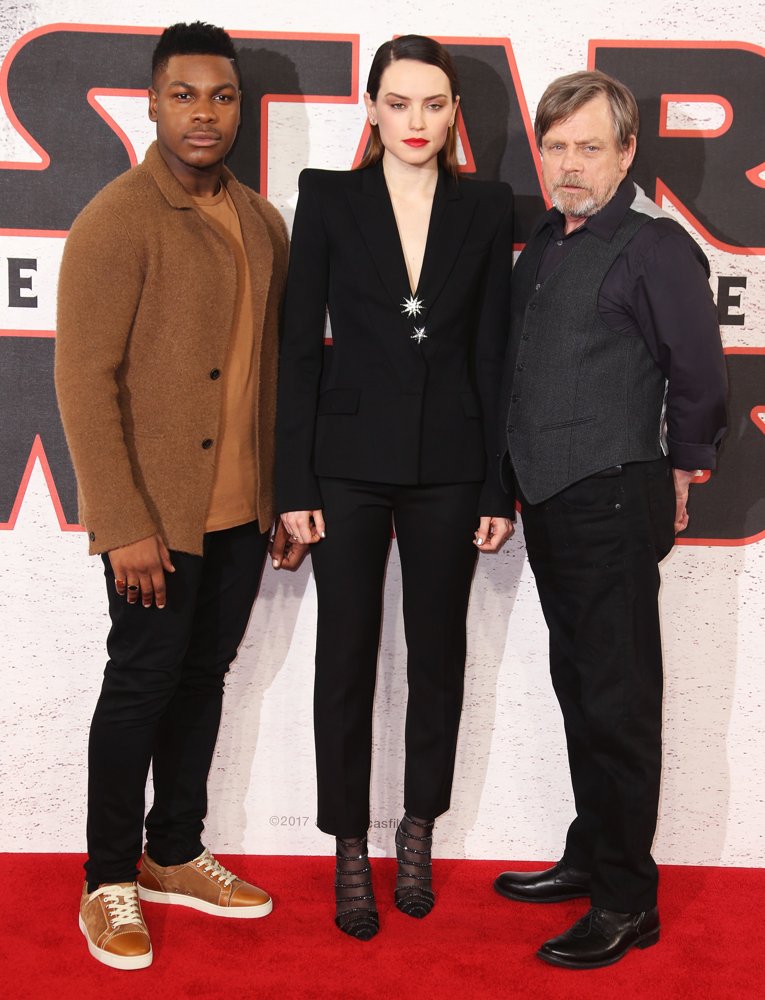 John Boyega, Daisy Ridley, Mark Hamill<br>Star Wars: The Last Jedi Photocall