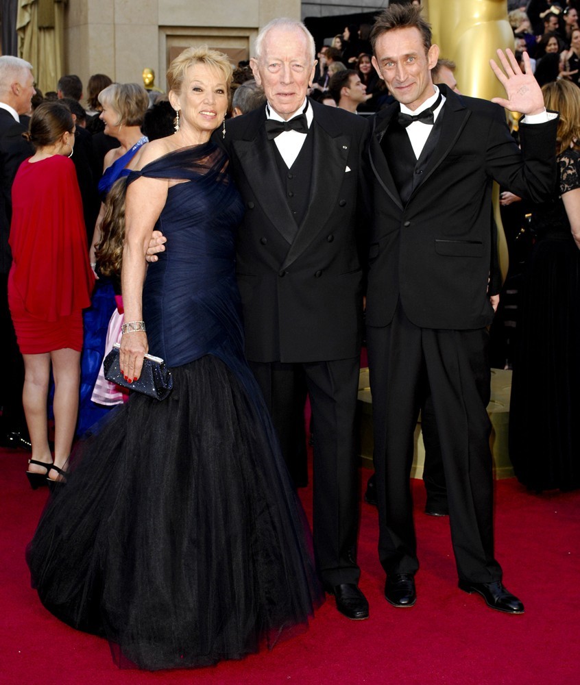 Catherine Brelet;Max von Sydow;<br>84th Annual Academy Awards - Arrivals
