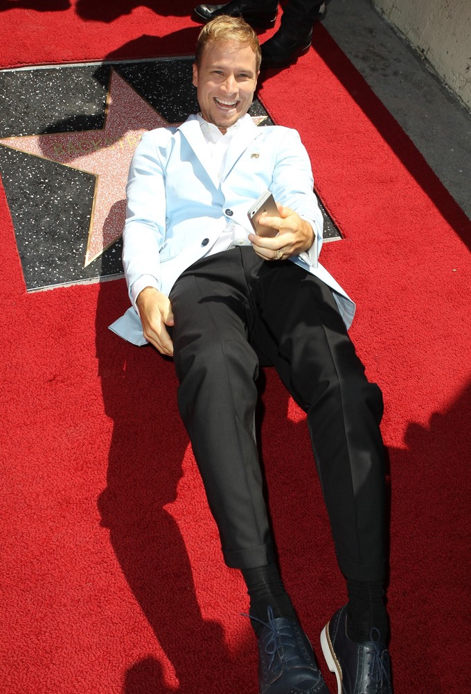 Brian Littrell;Backstreet Boys;<br>Backstreet Boys Are Honoured with A Hollywood Star on The Hollywood Walk of Fame