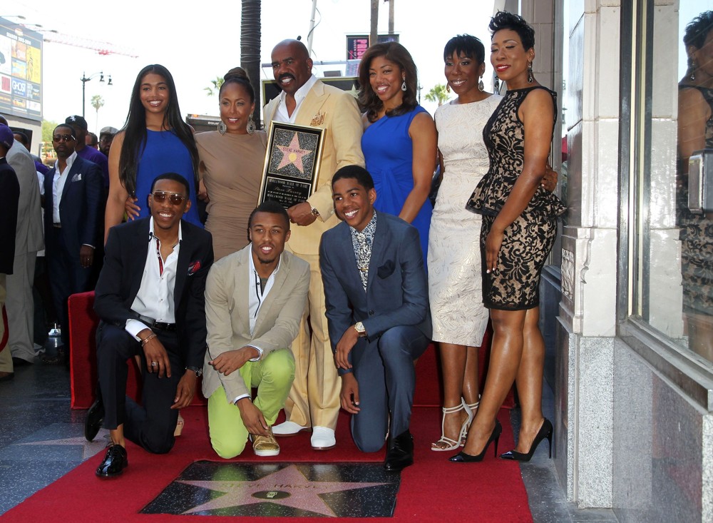 Marjorie Bridges;Steve Harvey;<br>Steve Harvey Is Honoured with A Star on The Hollywood Walk of Fame