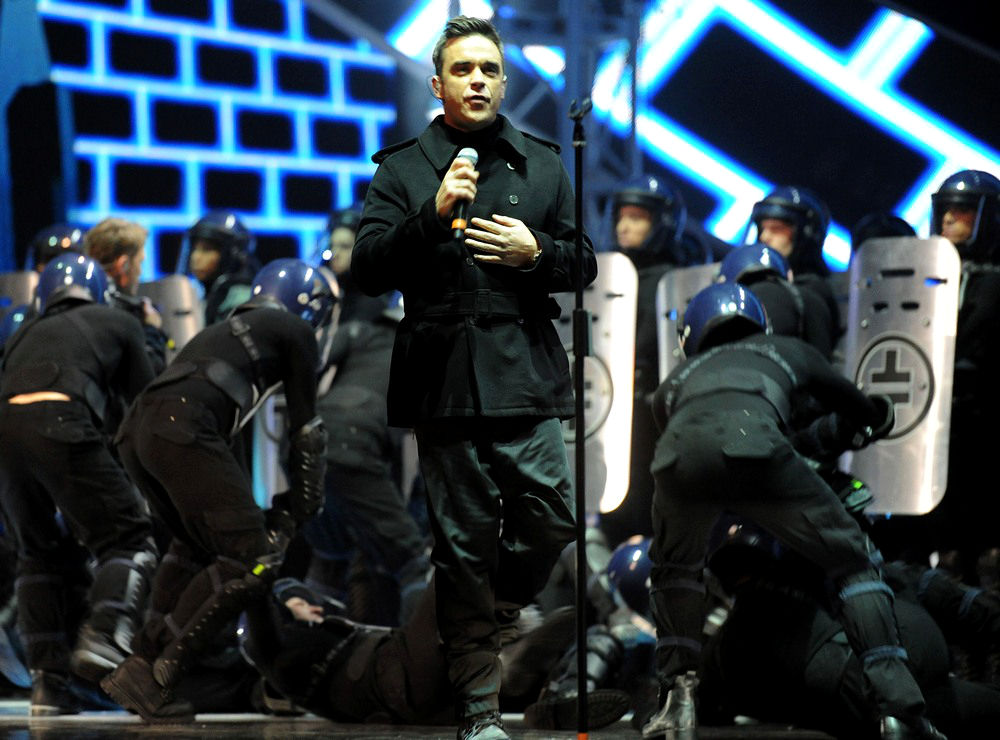 Robbie Williams;<br>The BRIT Awards 2011 - Inside