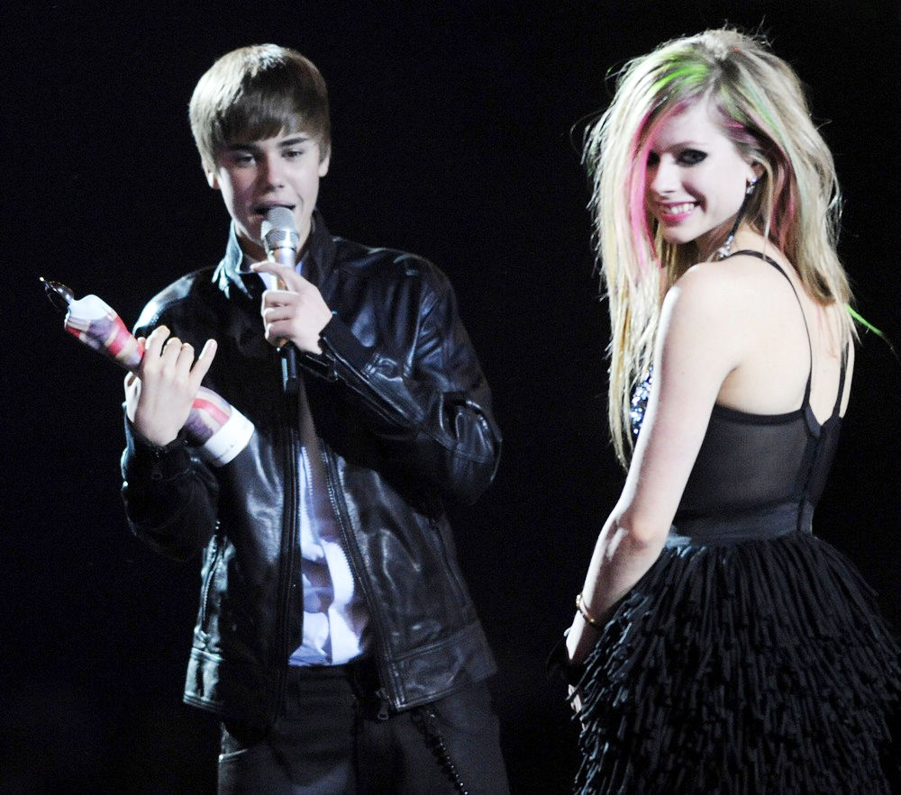 Justin Bieber;Avril Lavigne;<br>The BRIT Awards 2011 - Inside