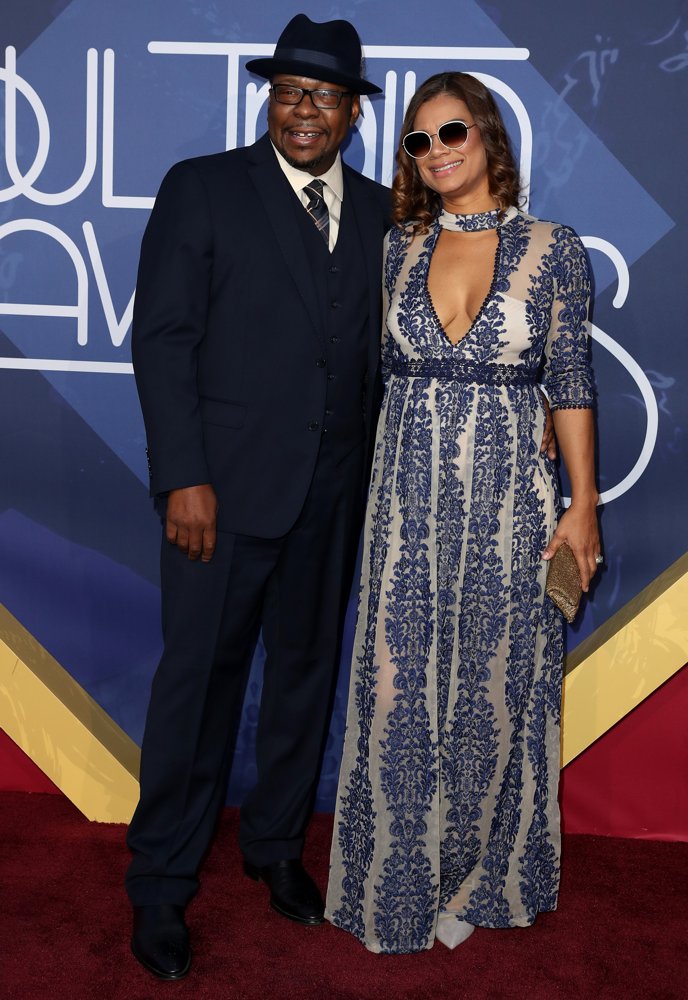 Bobby Brown;Alicia Etheredge;<br>Soul Train Awards 2016 - Red Carpet Arrivals