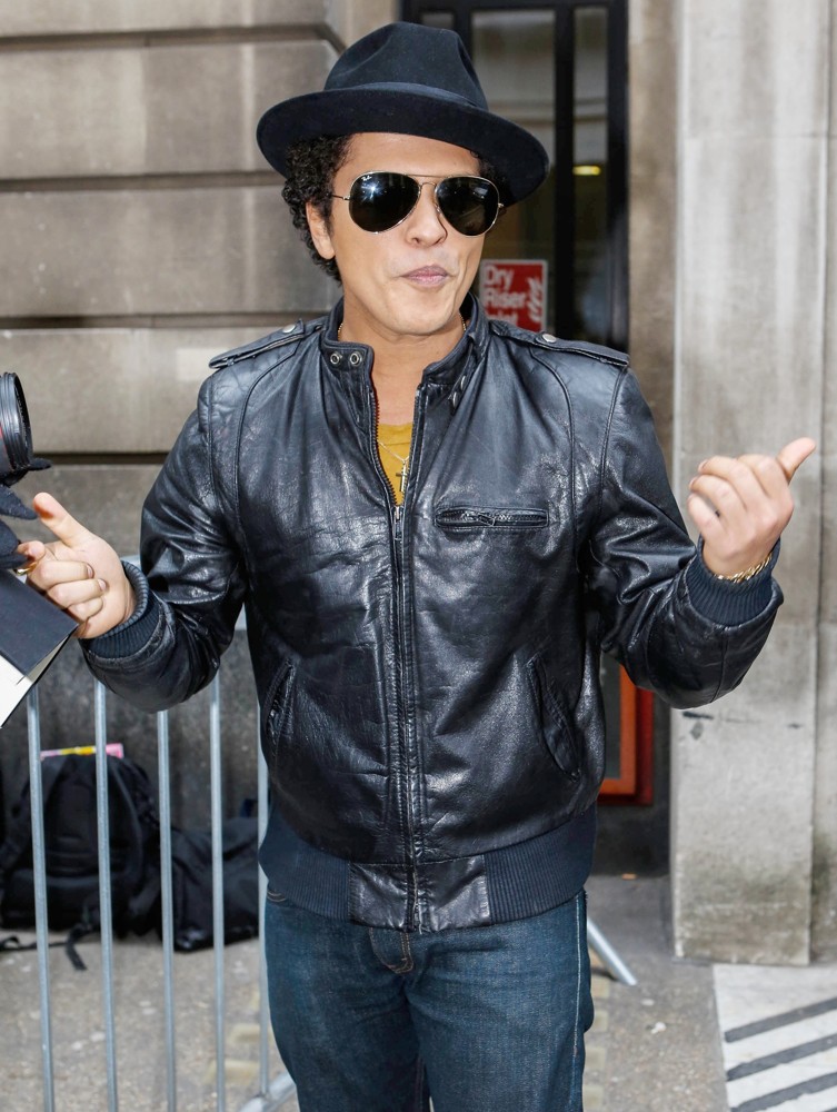 Bruno Mars Outside BBC Radio 2