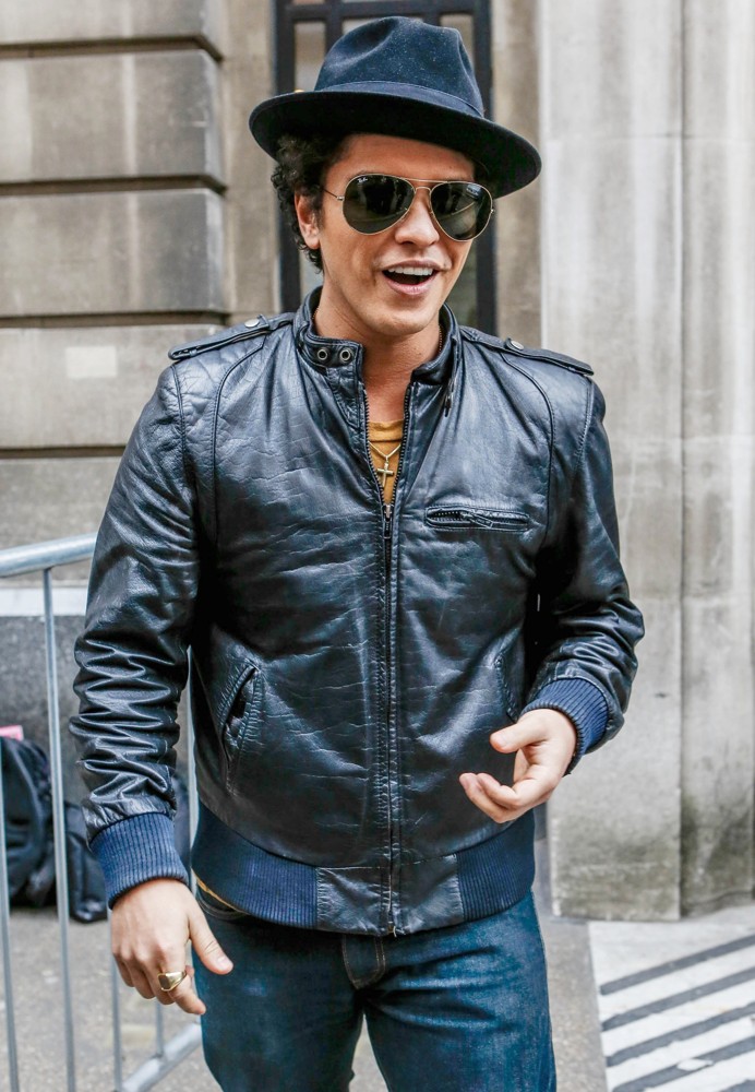 Bruno Mars Outside BBC Radio 2