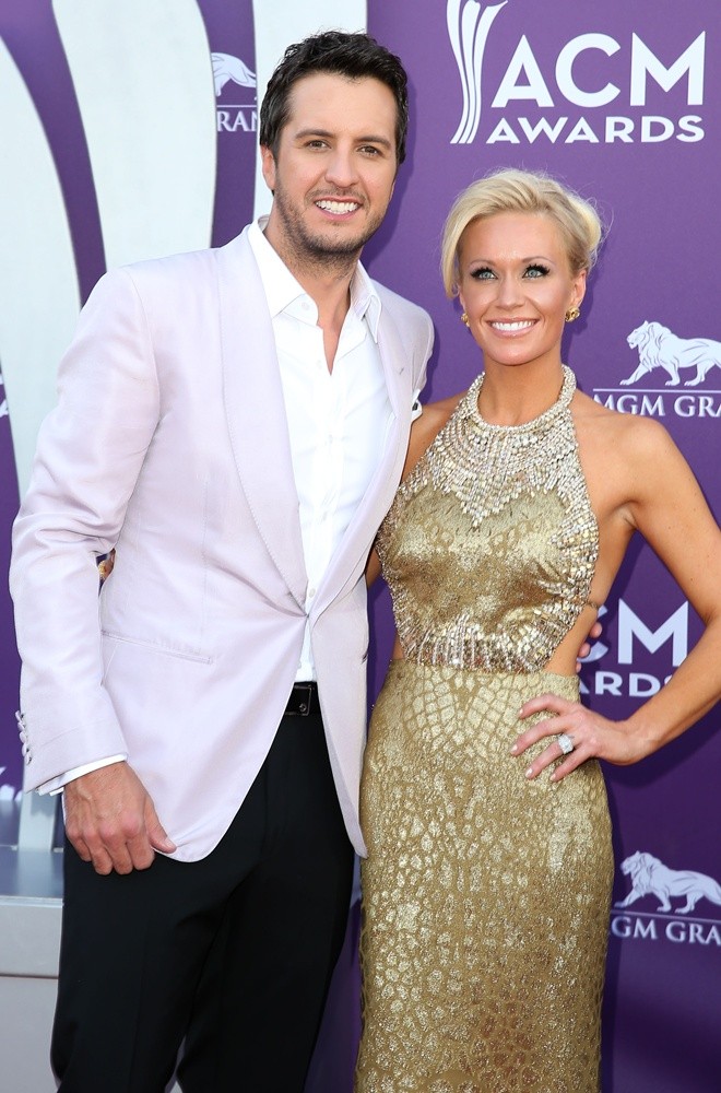 Luke Bryan;Caroline Bryan;<br>48th Annual ACM Awards - Arrivals