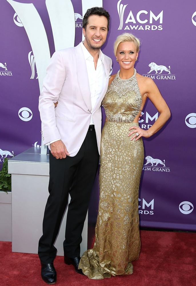 Luke Bryan;Caroline Bryan;<br>48th Annual ACM Awards - Arrivals
