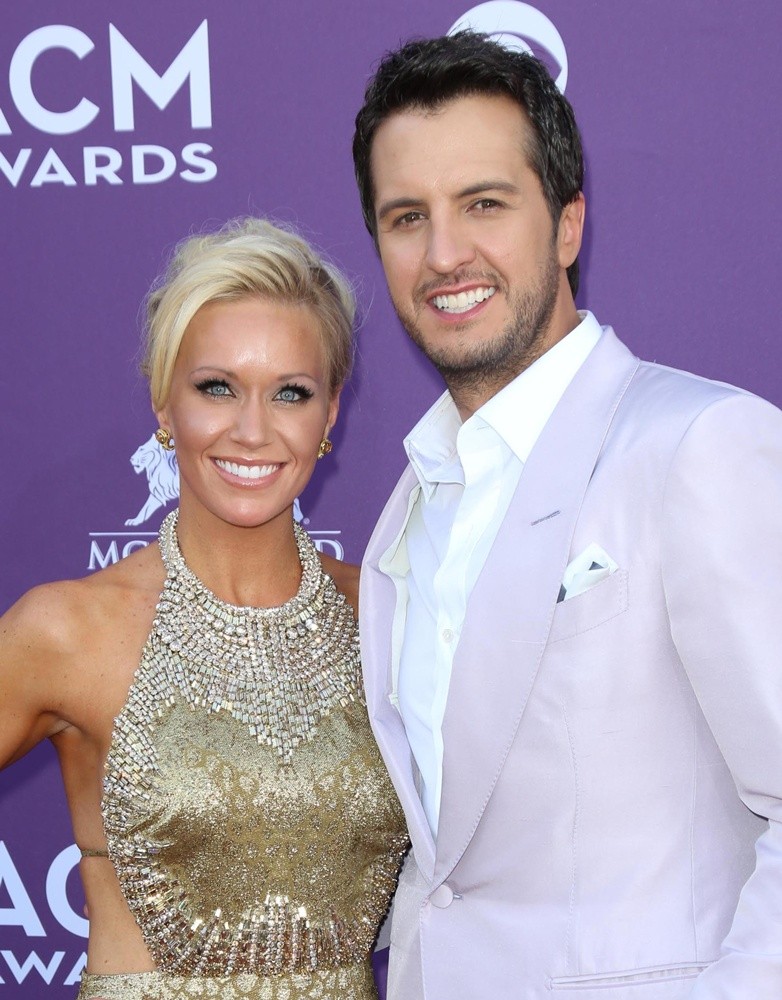 Caroline Bryan;Luke Bryan;<br>48th Annual ACM Awards - Arrivals