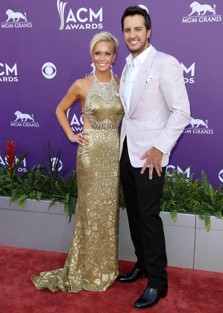 Caroline Bryan;Luke Bryan;<br>48th Annual ACM Awards - Arrivals