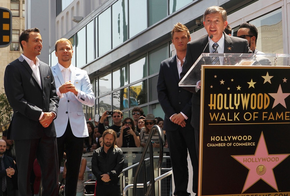 Backstreet Boys;Leron Gubler;<br>Backstreet Boys Are Honoured with A Hollywood Star on The Hollywood Walk of Fame