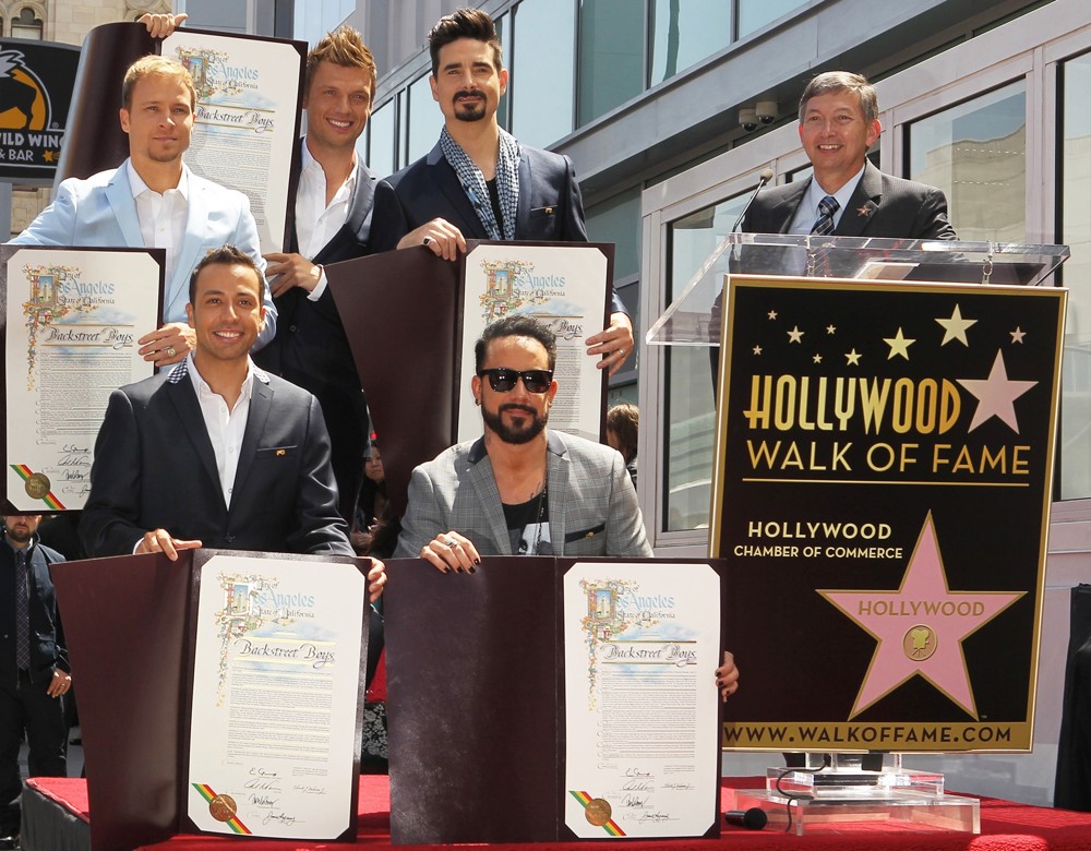 Backstreet Boys;Leron Gubler;<br>Backstreet Boys Are Honoured with A Hollywood Star on The Hollywood Walk of Fame