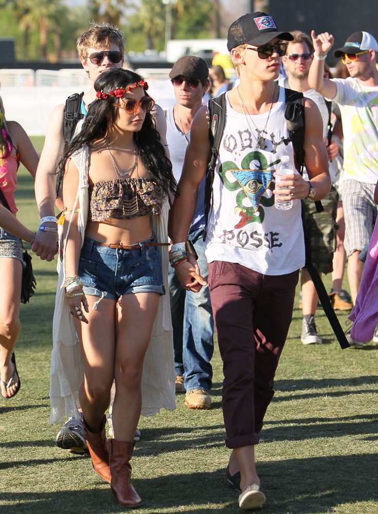 Austin Butler;Vanessa Hudgens;<br>Celebrities at The 2012 Coachella Valley Music and Arts Festival - Day 3