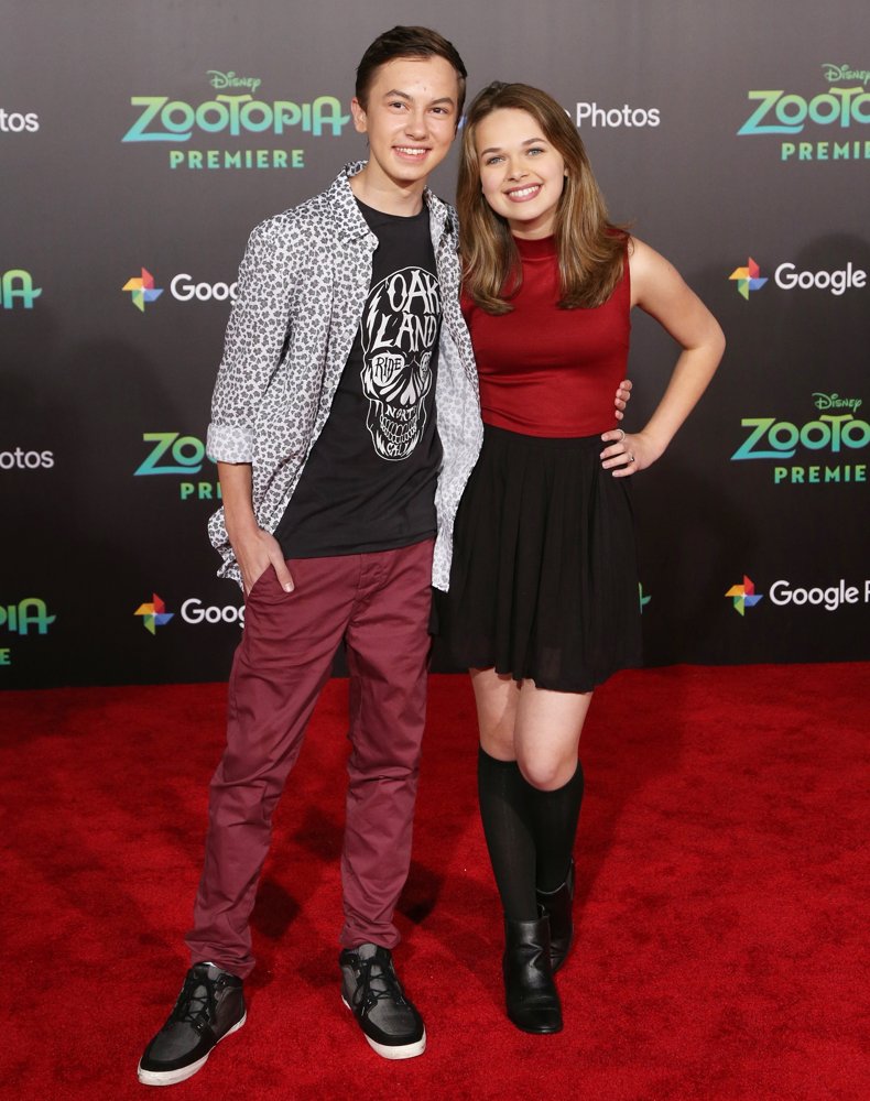 Hayden Byerly;Alyssa Jirrels;<br>Los Angeles Premiere of Walt Disney Animation Studios' Zootopia