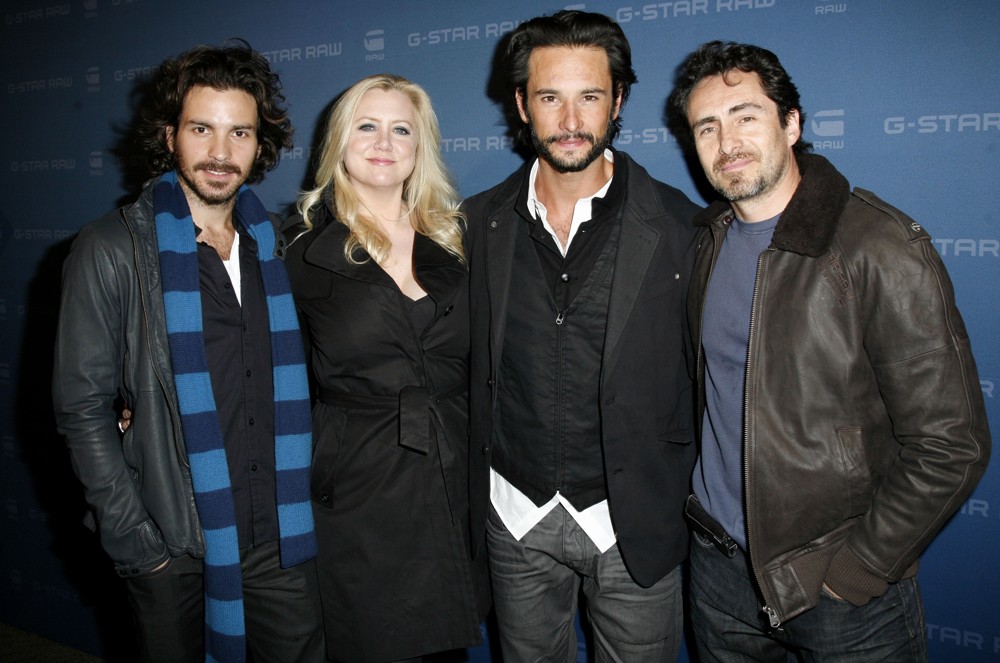 Santiago Cabrera;Laura Bickford;Rodrigo Santoro;Demian Bichir;<br>Mercedes-Benz IMG New York Fashion Week Fall 2009 - G-Star - Inside Arrivals