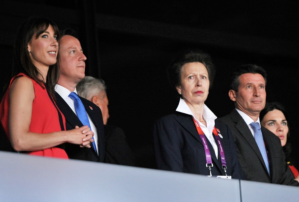 David Cameron;Samantha Cameron;Princess Anne;<br>The Opening Ceremony of The London 2012 Olympic Games