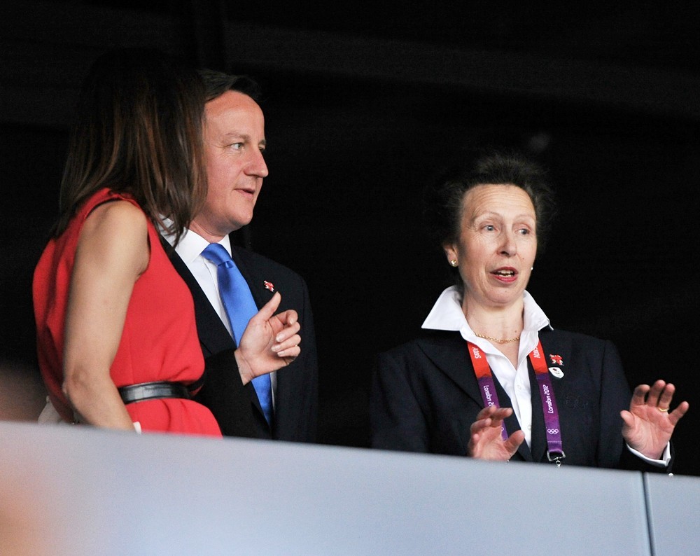 Samantha Cameron;David Cameron;Princess Anne;<br>The Opening Ceremony of The London 2012 Olympic Games
