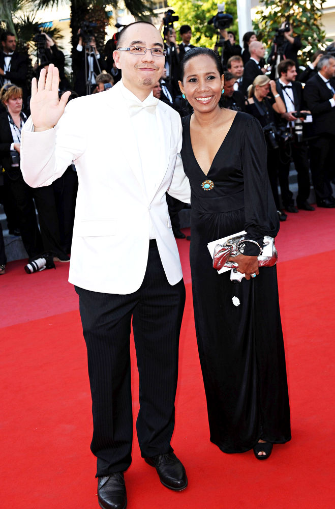 Apichatpong Weerasethakul;Wallapa Mongkolprasert;<br>2010 Cannes International Film Festival - Day 12 - Palme d'Or Closing Ceremony Red Carpet Arrivals
