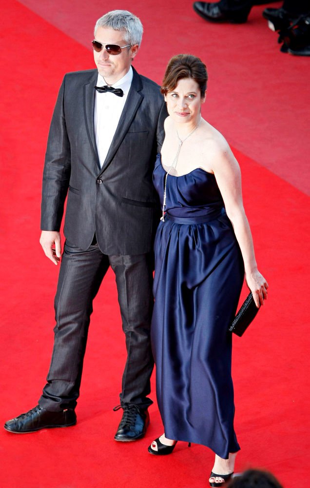 Marc Recha;Emmanuelle Devos;<br>2010 Cannes International Film Festival - Day 12 - Palme d'Or Closing Ceremony Red Carpet Arrivals