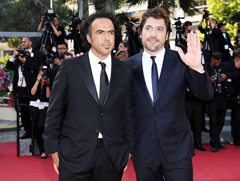 Alejandro Gonzalez Inarritu;Javier Bardem;<br>2010 Cannes International Film Festival - Day 12 - Palme d'Or Closing Ceremony Red Carpet Arrivals
