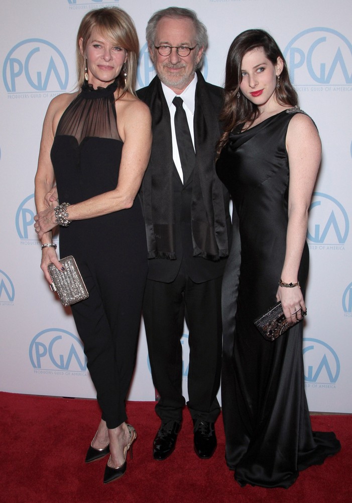 Kate Capshaw;Steven Spielberg;Sasha Spielberg;<br>The 23rd Annual Producers Guild Awards - Arrivals