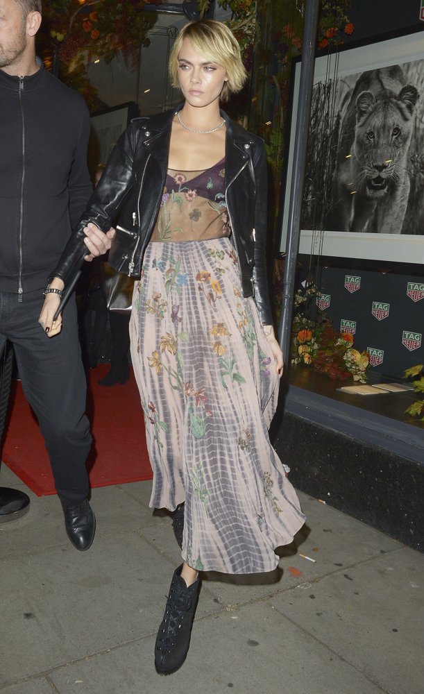 Cara Delevingne;<br>Cara Delevingne at Maddox Gallery Westbourne Grove