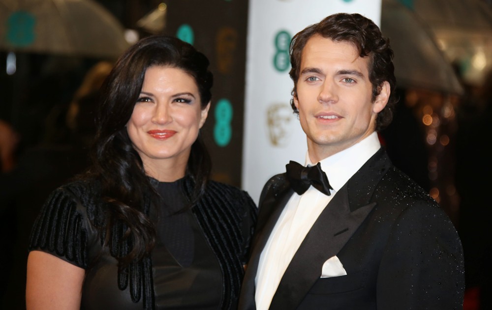 Gina Carano;Henry Cavill;<br>The 2013 EE British Academy Film Awards - Arrivals
