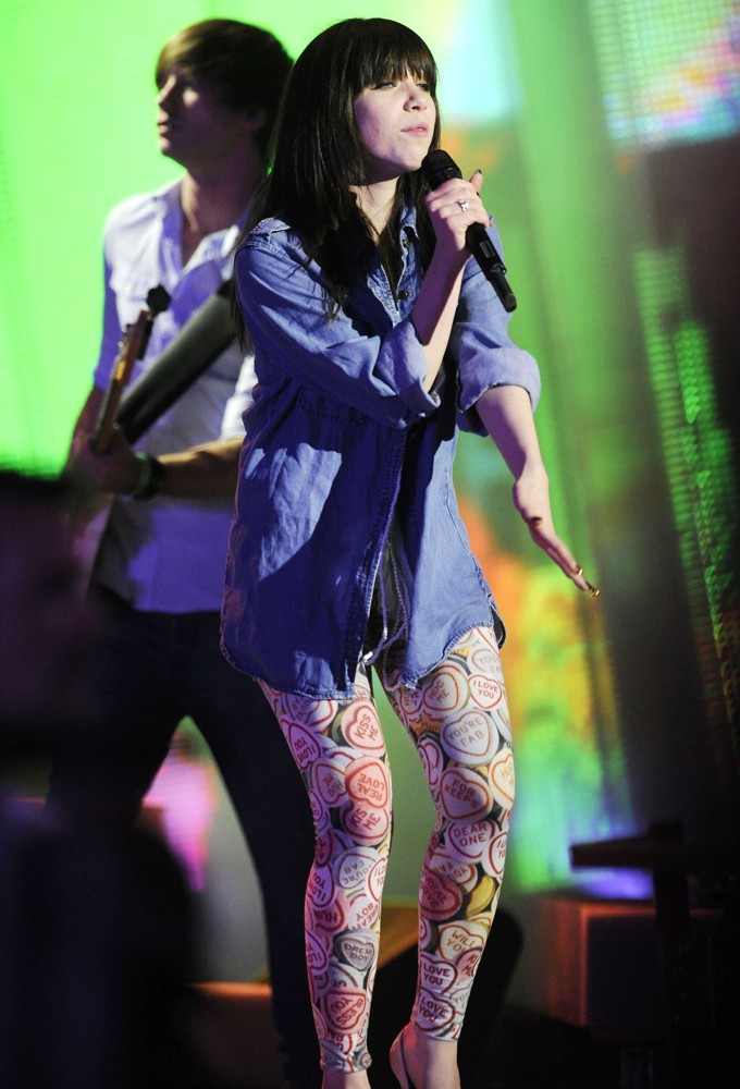 Carly Rae Jepsen;<br>Carly Rae Jepsen Performs Song Call Me Maybe During The Rehearsal for MMVA 2012