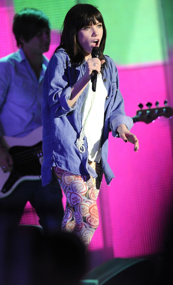 Carly Rae Jepsen;<br>Carly Rae Jepsen Performs Song Call Me Maybe During The Rehearsal for MMVA 2012