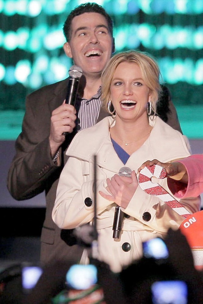 Adam Carolla;Britney Spears;<br>Britney Spears Switching on The Nokia Theatre Christmas Tree Lights