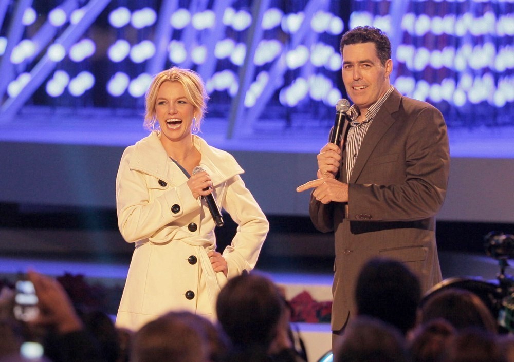 Britney Spears;Adam Carolla;<br>Britney Spears Switching on The Nokia Theatre Christmas Tree Lights