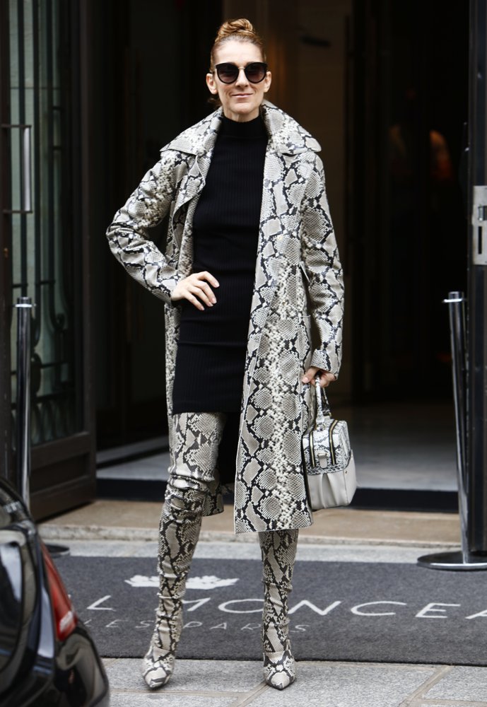 Celine Dion Leaving Her Hotel